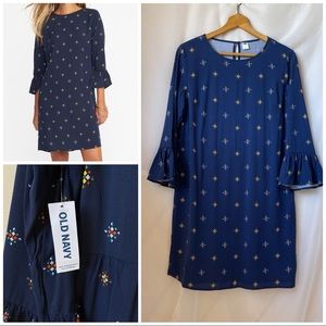 NWT OLD NAVY Ruffle Sleeves Shift Dress